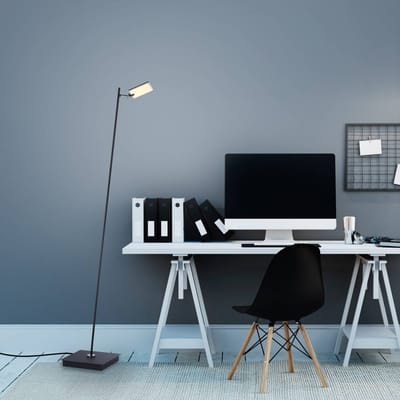 LED vloerlamp PURE Mira, black pearl, afstandsbediening