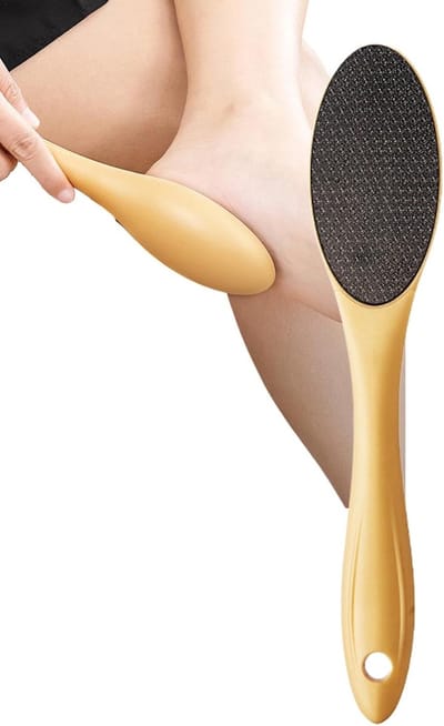 Voetverzorging Gereedschap - Eeltverwijderaar Voet - Gladde Voeten - Ergonomisch Handvat - 26 cm - Grijs