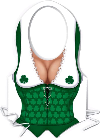 360 DEGREES - Schort van Ierse vrouw voor Saint-patrick