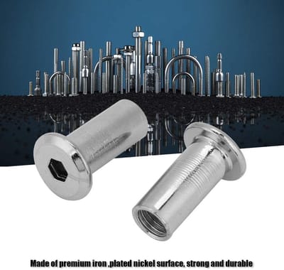 Dailygoods- Ecrou M6/M8 - Hexagonaal - Tafelmoeren - Stalen Bouten - 30 Stuks - Professionele Kwaliteit - Moeren
