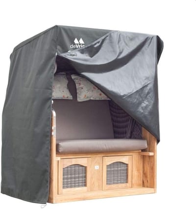 Thijox - Ademende Beschermhoes voor Strandstoel XL - Premium Weerbestendig Polyester - Ideaal voor Strand, Tuin en Camping