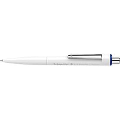 Balpen Schneider K3 Biosafe, slagbreedte M, onuitwisbaar, bioplastic, witte ton, blauwe schrijfkleur, 10 st.