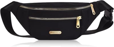 Elegante Heuptas met Verstelbare Band, Ideaal voor Sport, Winkelen en Korte Reizen, Zwart, Minimalistisch Ontwerp en Comfortabel Gebruik
