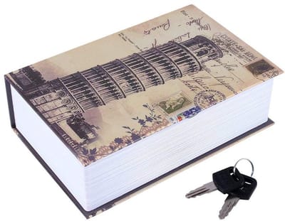 Dailygoods- Boekenkluis - Beveiligingsbox in woordenboekvorm - Afsluitbare Geldkist - Sieradendoosje - 2 Sleutels - Hoogwaardig Materiaal - 18 x 11,5 x 5,5 cm - Veiligheidsbox