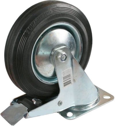Benson Zwenkwiel - Ø 160 mm - Met rem - Belastbaar tot 130 kg - Set van 2