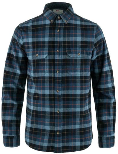 Fjällräven Singi Heavy Flannel Overhemd Met Lange Mouwen Blauw S Man