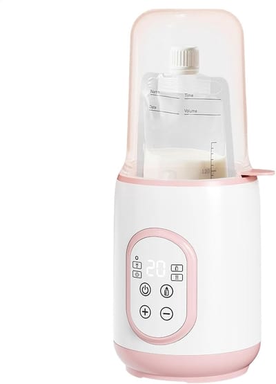 Reisflessenwarmer, draagbare flessenwarmer – Voedselwarmer voor het ontdooien van moedermelk, snelle flessenwarmer voor flesvoeding en babyvoeding