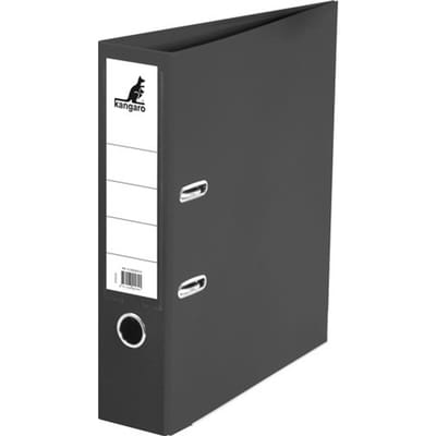 Ordner Kangaro A4 2R 75mm PP Zwart