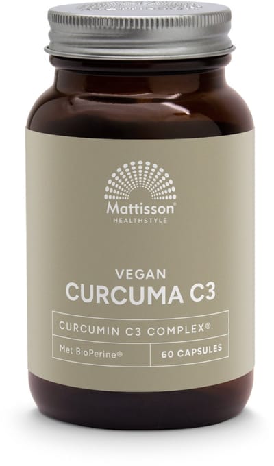 Mattisson - Vegan Curcuma C3 met BioPerine 500mg - 60 capsules