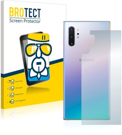 Screenprotector voor Samsung Galaxy Note 10 Plus (Achterkant) Beschermglas transparant