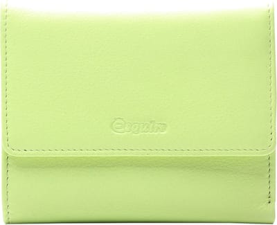 Esquire Leren Portemonnee Viktoria Flap Wallet Lime Lichtgroen