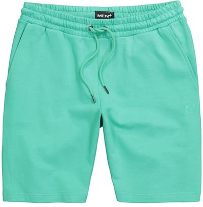 Men Plus - Heren - Sweatbermuda basic elastische tailleband - Smaragdgroen - Maat 3XL