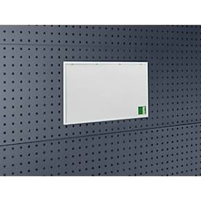 Bott Perfo geperforeerde bordenzak voor documenten, voor A3 liggend formaat, met transparant deksel, B 423 x D 4 x H 300 mm, lichtgrijs RAL 7035