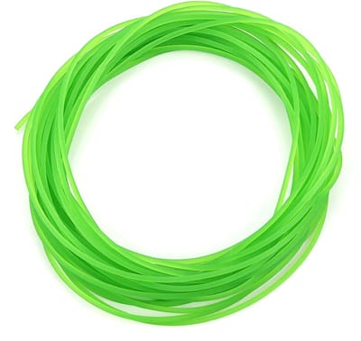 Dailygoods- Polyurethaan Ronde Riem 10 m - Glanzend - Ruw Oppervlak - 2 mm - Groen - Kwaliteitsproduct voor Industrie