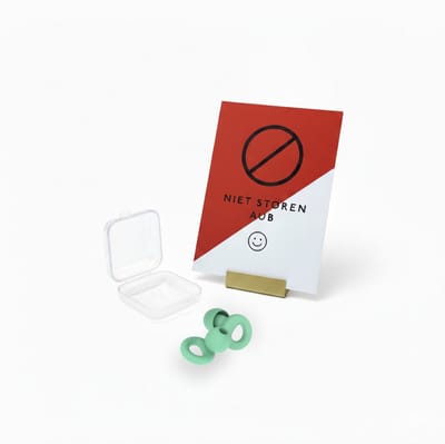 LIFE SAVERS | Focus Set | Earplugs to Focus | Focuskaartje/Niet Storen | Oordoppen en focuskaartje om te concentreren | Oordopjes | Focuskaart | Niet Storen | Concentratie | Focus | Noice Cancelling | 27dB | Stijlvol | Cadeau | Cadeauset | Mint