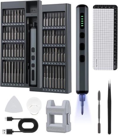 Elektrische Precisie Schroevendraaierset 72-in-1 met 64 Magnetische Bits voor Elektronica Reparatie