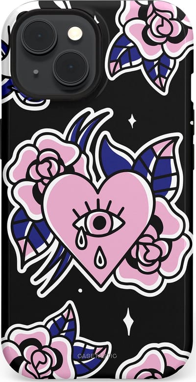 Casetastic Hoesje Geschikt voor Apple iPhone 15 Magsafe - Stijlvolle Beschermende Duo-layer Case - Eindeloze passie