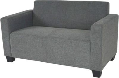 2-zits bank Lyon loungebank stof/textiel ~ grijs