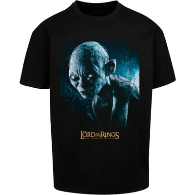 Merchcode The Lord of the Rings - Gollum Heavy Oversize Heren Tshirt - S - Zwart