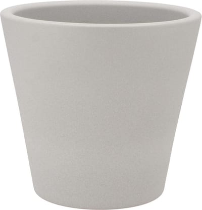 DK Design Bloempot/plantenpot - Vinci - lichtgrijs mat - voor kamerplant - D22 x H24 cm