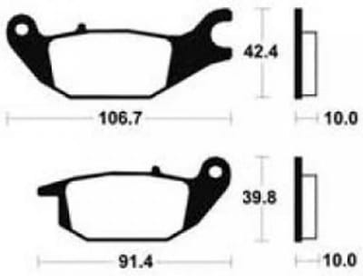 Bendix remblokje voor motorfiets Honda 125 CBR 2004-2008 MA284 Gloednieuw