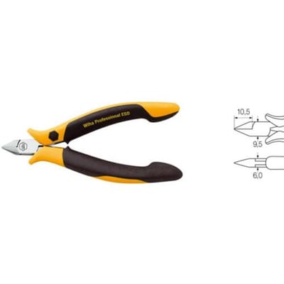 Wiha Z 40 1 04 115mm 26808 ESD Zijkniptang Met facet 115 mm