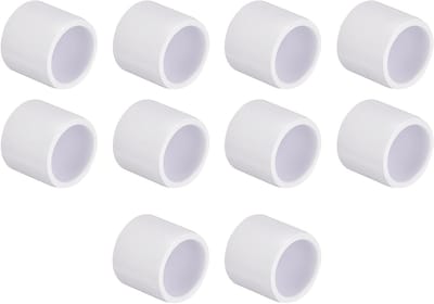 10 Stuks 1/2 Inch PVC Pijp Eindkap Fitting, Plug Adapter voor DIY Planken en Tuinondersteuning, Geschikt voor Opslagstructuren