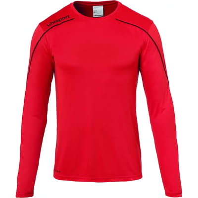 Uhlsport Stream 22 Voetbalshirt Lange Mouw Heren - Wit / Rood | Maat: M