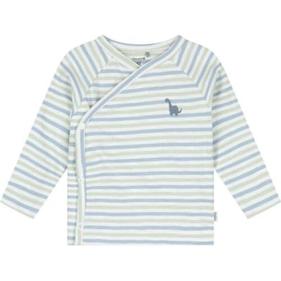 Prénatal newborn overslagshirt Dark Green Melange 44 unisex