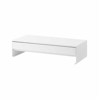 Yamazaki Tower Monitorstandaard met lade - Wit