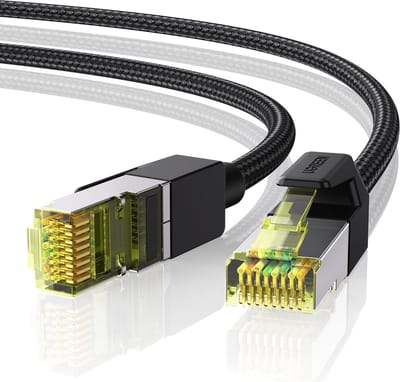 Ugreen NW150 - Cat 7 Netwerkkabel - RJ45 Ethernet - 10Gbps - 600MHz - 1 Meter - Zwart