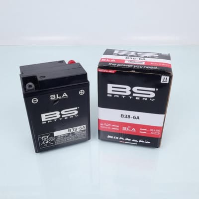 Batterie SLA BS Battery pour moto Ducati 350 Desmo 1974 à 1975 B38-6A Neuf