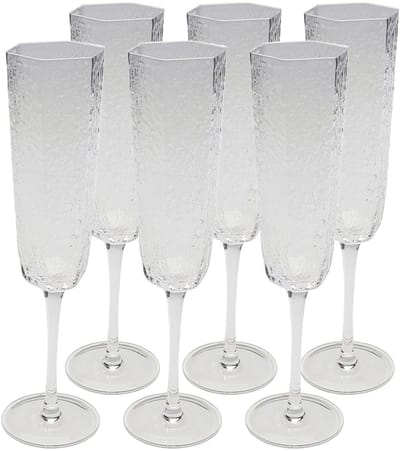 Champagneglazen Cascata (6/Set) Kare Design