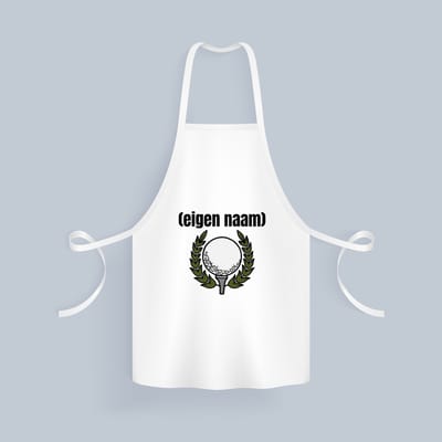 Akyol - golfbal met eigen naam Keukenschort - Golf - golfers - leuk cadeau voor iemand die houdt van golfen - cadeau - kado - 82 bij 71 cm