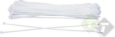 Kabelbinders Wit 3,6 x 100 mm - Trekbandjes - Bundelbandjes - Tiewraps 100 delig