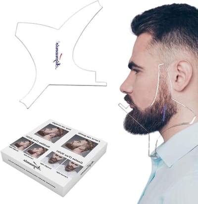 Baard Shaper - Haar Styling - Nette Baardlijn Creëren - Transparant Ontwerp - 15.5 cm - Helder