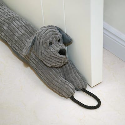 Tochtstopper Deur - Windstopper Raam - Isoleren Huis - Verzwaard Met Zand - 96 cm - Grijs