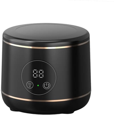 Ultrasone reiniger, 45 kHz ultrasoon reinigingsapparaat, met UV-lamp, draagbare ultrasone reinigingskamer voor tandheelkundige toepassingen, geschikt voor het reinigen van kunstgebitten, beugels, protheses en sieraden.