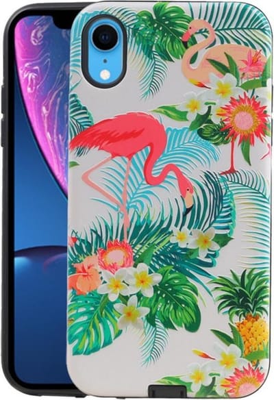 Flamingo Design Hardcase Backcover - Hoesje Geschikt voor iPhone XR