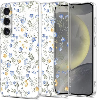 Tech-Protect FlexAir Case for Samsung Galaxy S25 - Daisies with Leaves