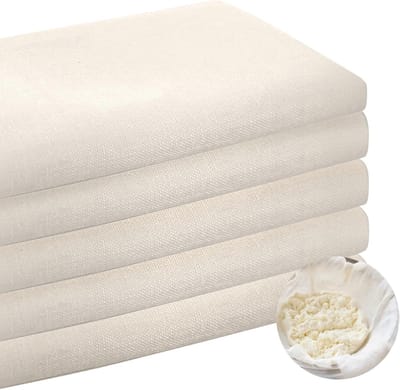 Set van 10 Herbruikbare Doeken van 50 x 50 cm, Katoenen Kaasdoek, Scheidingsdoek voor Sap, Kaas en Notenmelk, Scheurvast en Duurzaam