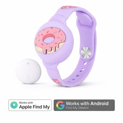 Kinderhorloge - gps armband – werkt met Apple Find My - Kinderhorloge met gps - Bluetooth Tracker – Kinderhorloge jongen - Kinderhorloge meisje - Waterdicht – Inclusief tracker - Met geluidssignaal