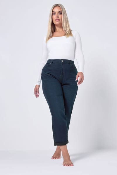 Yours Donkerblauwe Boyfriend Jeans Size 42