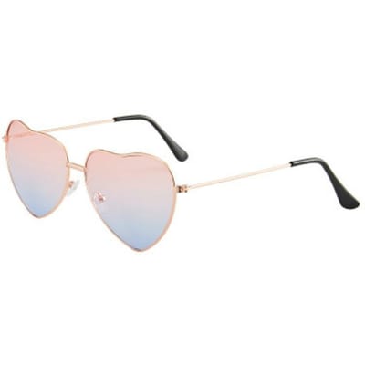 Dames Zonnebrillen Hartvormige Snoep Zonnebrillen Metalen Designer Stijlvolle Randloze LOVE Brillen Ray Heren Zonnebrillen Other
