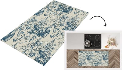 Keukenloper - Loper keuken - Water - Japan - Patroon - 120x60 cm - Keukenloper vinyl
