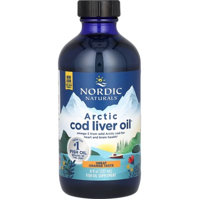 Nordic Naturals - Arctische levertraan - Omega-3 - 1060 mg - Sinaasappelsmaak - per Fles 237 ml Vis olie - Voedingssupplementen