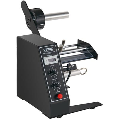 Distributeur automatique d'étiquettes, Largeur 0,6 -4,9 /15-125 mm, Longueur 0,1 -5,9 /3-150 mm, Machine automatique à décoller et séparer les étiquettes, Vitesse réglable