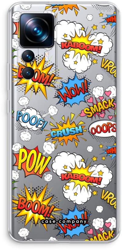 Case Company® - Hoesje geschikt voor Xiaomi 12T hoesje - Pow Smack - Soft Cover Telefoonhoesje - Bescherming aan alle Kanten en Schermrand