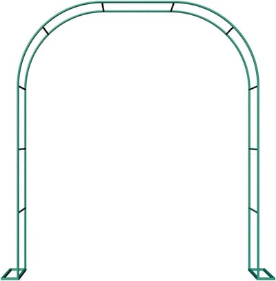 Weerbestendig metalen pergola-prieel tuinboog - klimsteun latwerk voor rozen en clematis, perfecte bruiloftsboog en tuindecoratie voor buiten