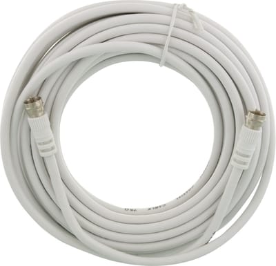 Q-Link coax kabel RG59 10 meter met F-connector wit